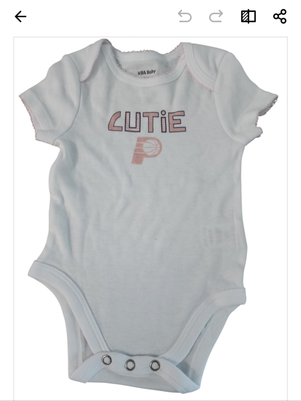NWT! NBA BABY INDIANA PACERS TWO PIECE SET